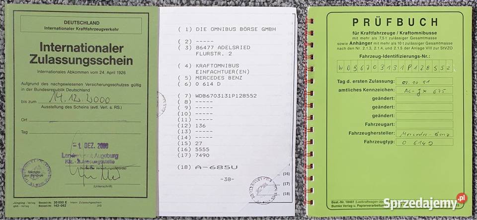 Książki serwisowe instrukcje dokumenty Mercedes Zakopane