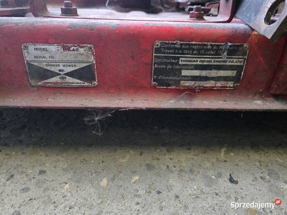 Agregat Tnący Kosisko na 3 Noże Yanmar Kubota Części i akcesoria Nowe Brzesko