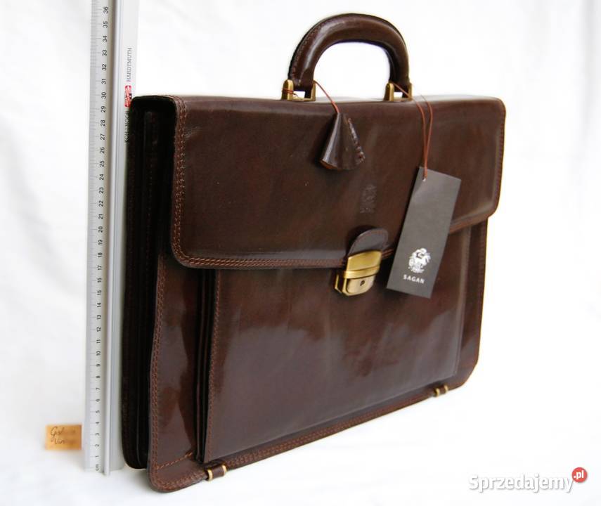 Sagan nowa torba teczka męska skórzana skóra Lublin sprzedam