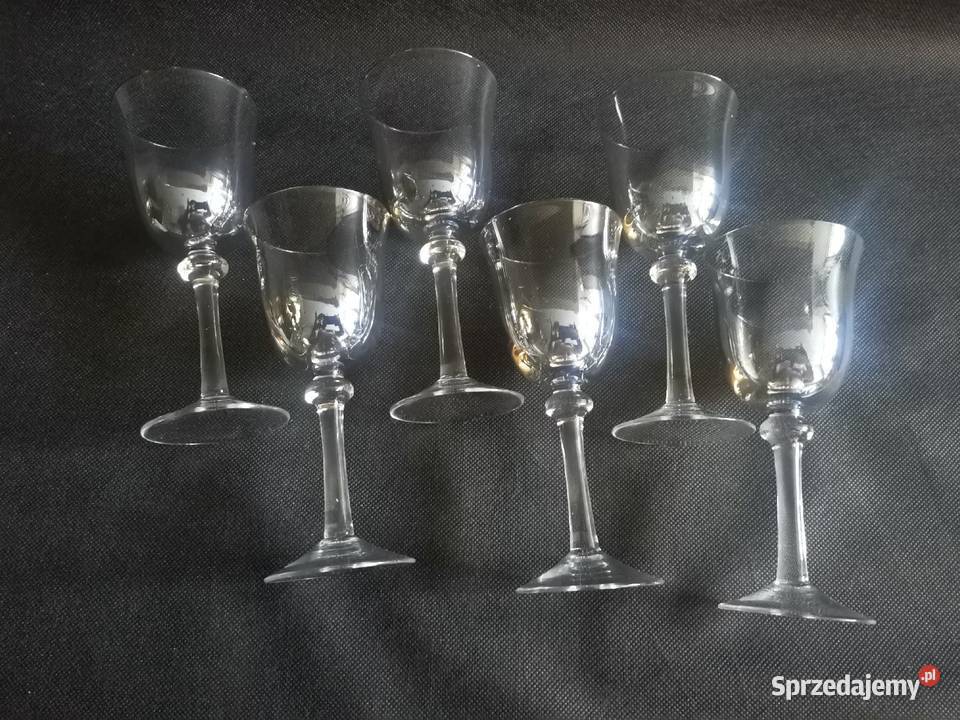 Stare kieliszki Aurora 6 sztuk Huta Krosno Porcelana i szkło Katowice
