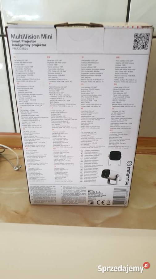 Projektor Multimedialny Full HD 4k Manta HDMI wielkopolskie Puszczykowo sprzedam