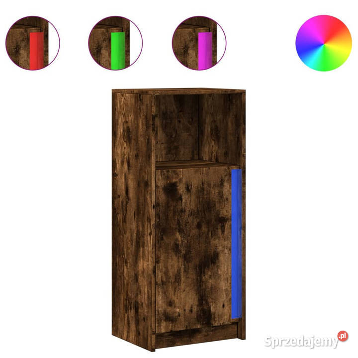 Szafka z LED przydymiony dąb 425x34x100 WM852156 Warszawa