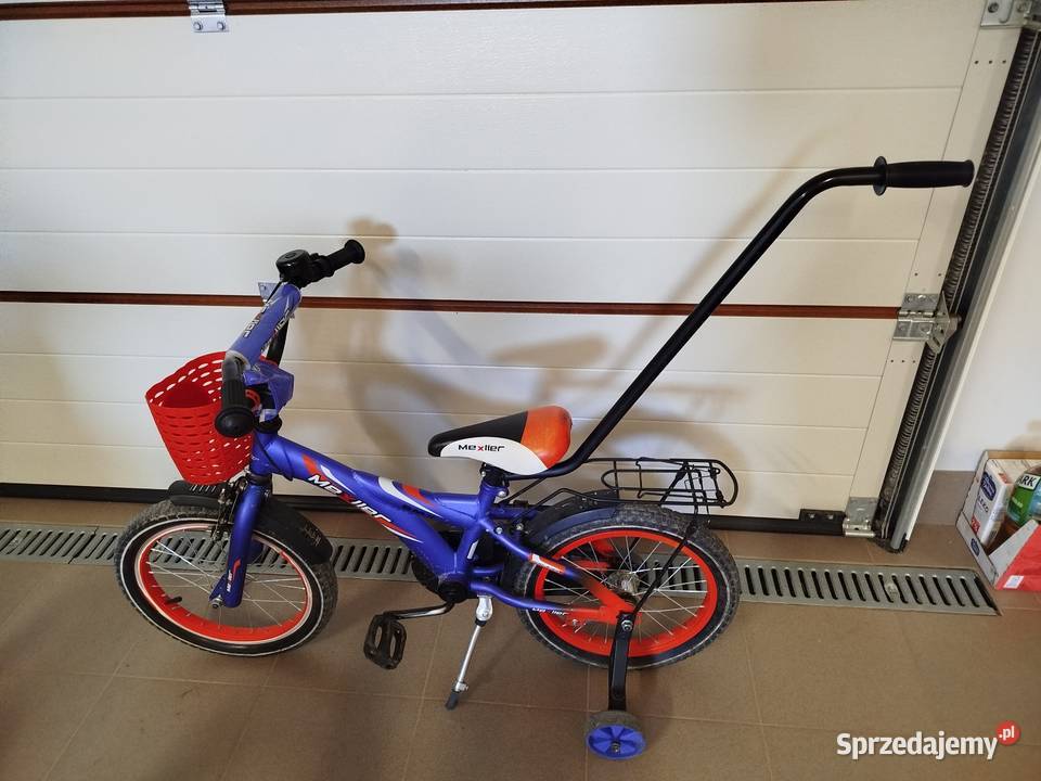 Rowerek Maxller 16 z rączką i kółkami bocznymi stalowa kujawsko-pomorskie Inowrocław