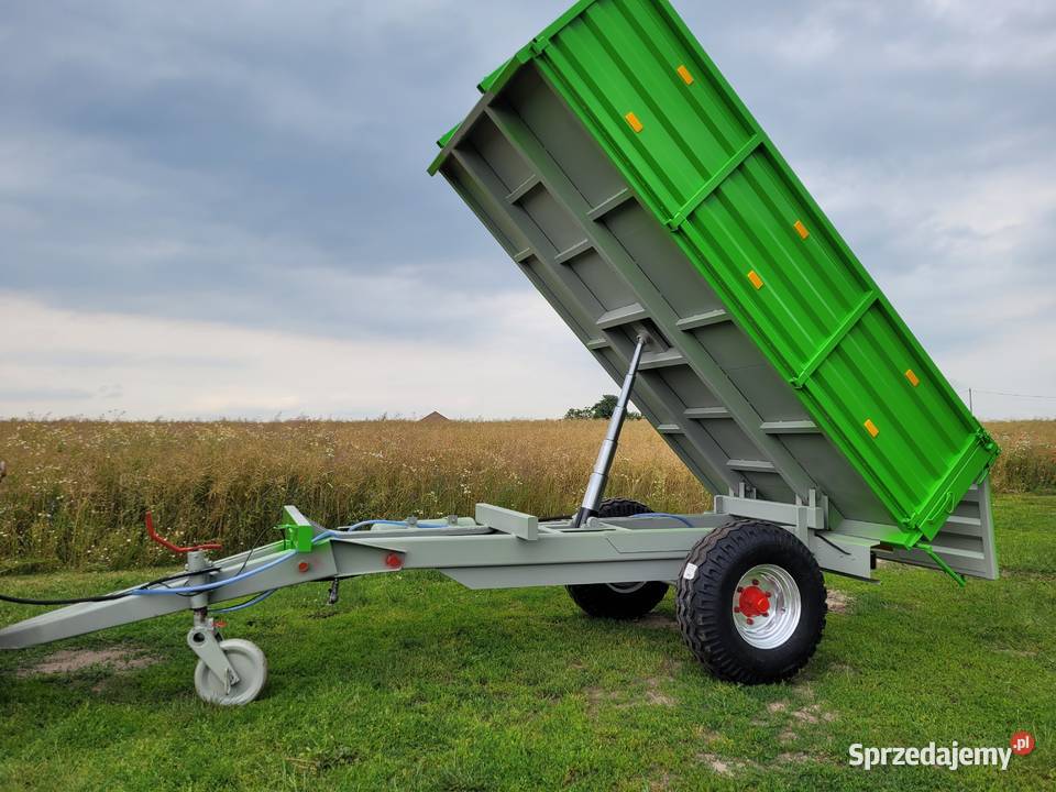 Przyczepa wywrotka jednoosiowa nieuszkodzony Skulsk