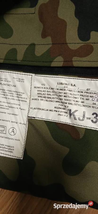 Kamizelka kuloodporna wojskowa taktyczna OLV XL Skierniewice