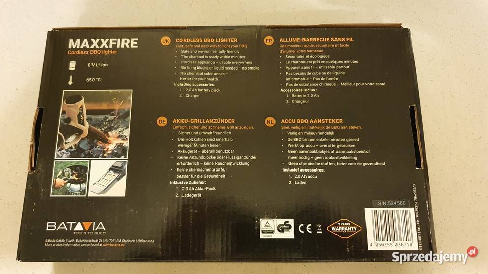 Batavia Maxxfire zapalarka do grilla sprzedam