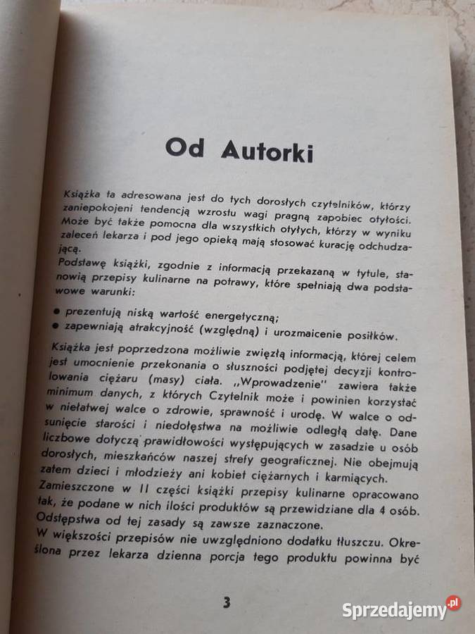 Potrawy niskokaloryczne Zofia Zawistowska WATRA śląskie Bielsko-Biała sprzedam