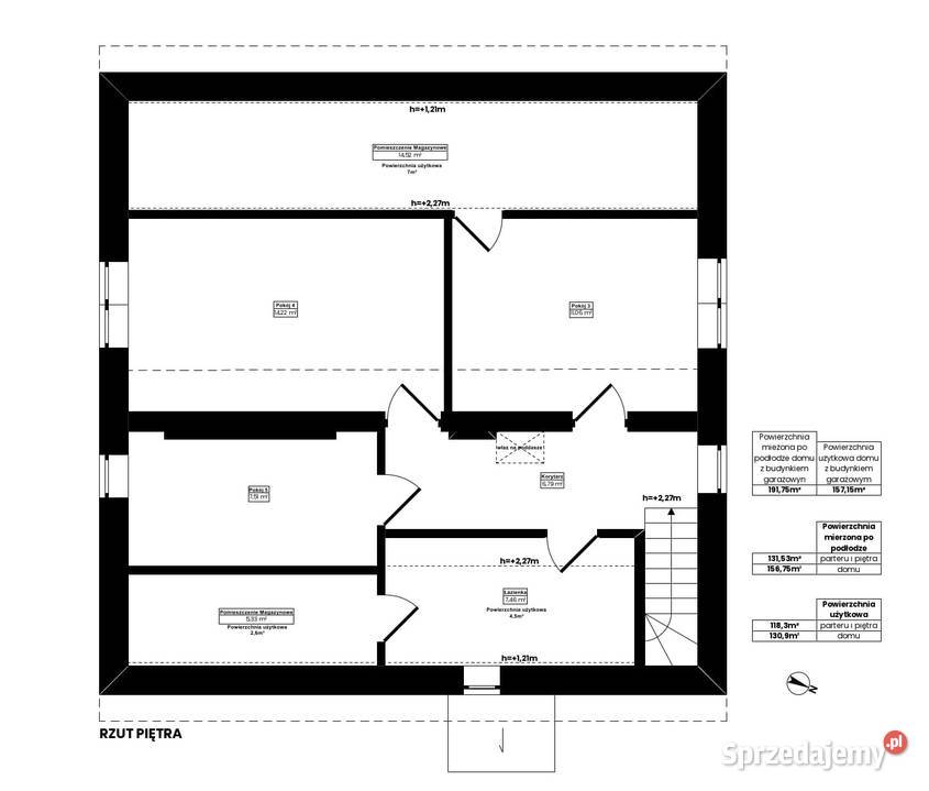 Dom 130m Garaż 26m Ciechanów Kargoszyn Pełne wolnostojący sprzedam