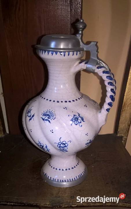 Dzbanek z pokrywką Amforka Karafka ceramiczna