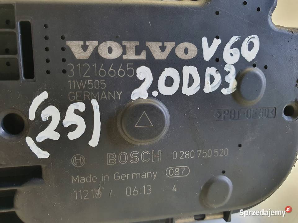PRZEPUSTNICA Volvo S60 II V60 20 D D3 31216665 lubelskie