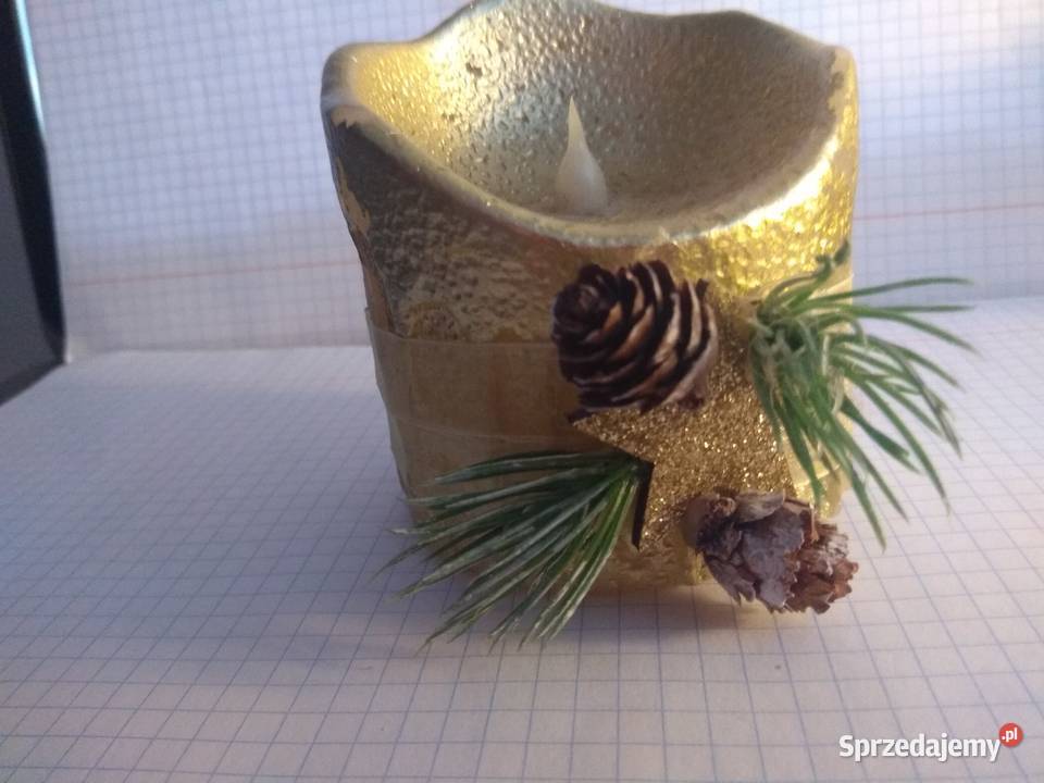 KAWA Firanka szydełkowa zazdrostka x 2 świeczka Katowice