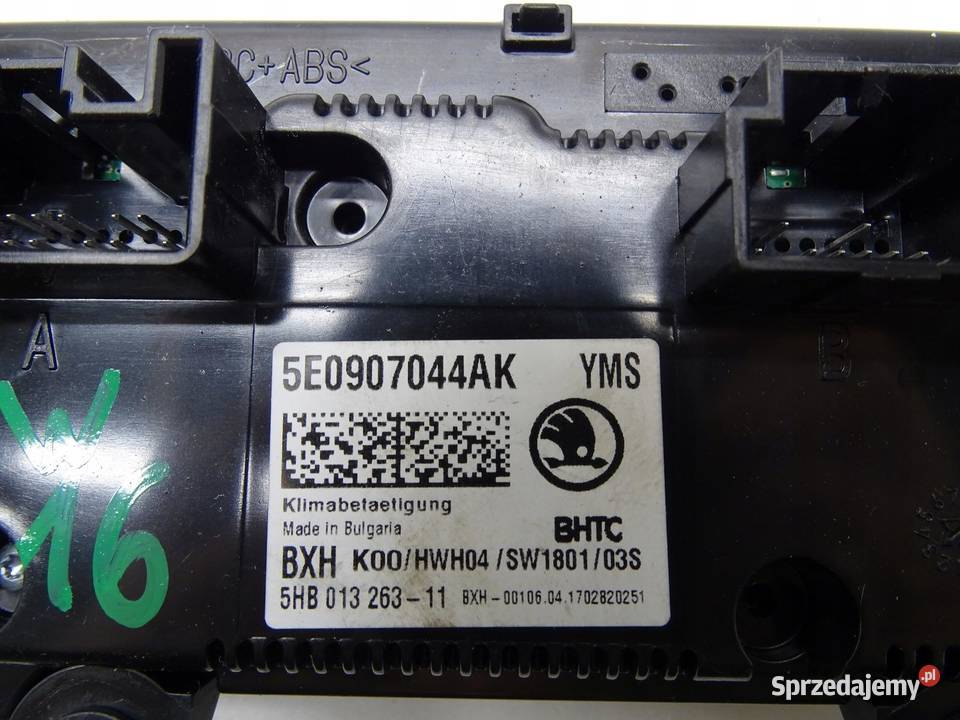 PANEL STEROWNIK NAWIEWU KLIMATYZACJI SKODA sprzedam
