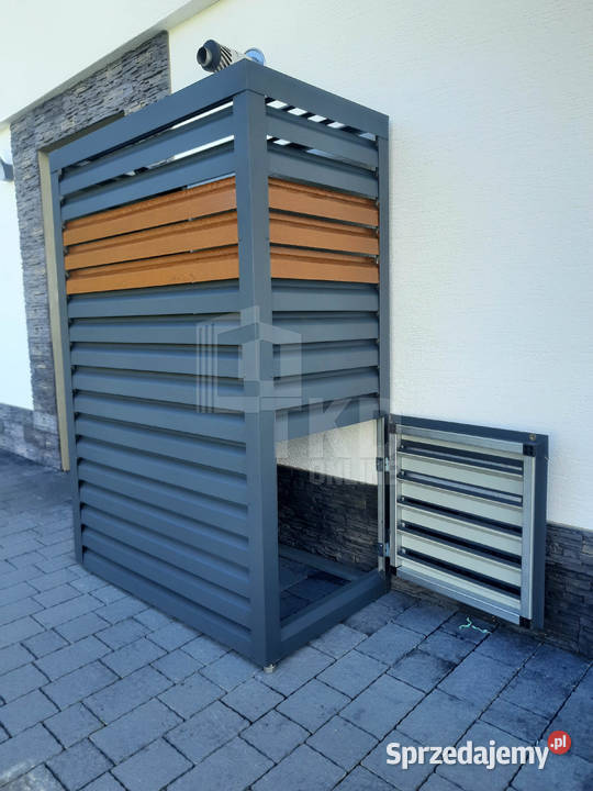 Osłona pompy ciepła 80x50x200 m antracyt jasny pomorskie Kwidzyn