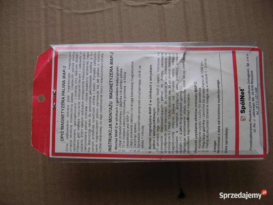 Magnetyzer Paliwa Map2 Fiat 125p 126p Polonez Pozostałe podkarpackie Przemyśl