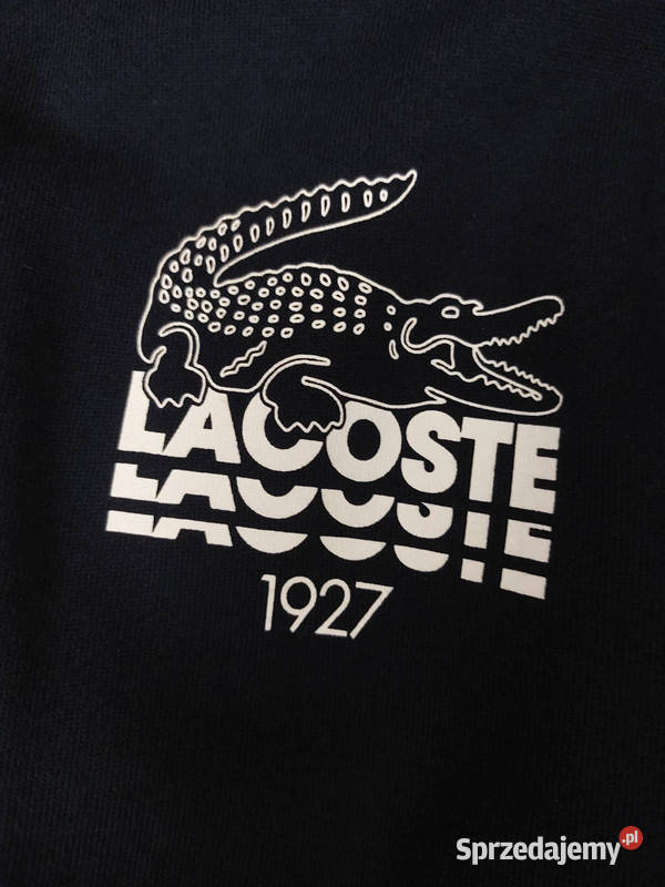 Lacoste bluza bawełniana kolor granatowy z