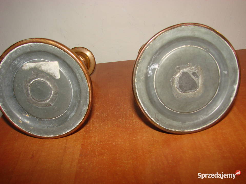 miedziane świeczniki Pozostałe Pruszcz Gdański