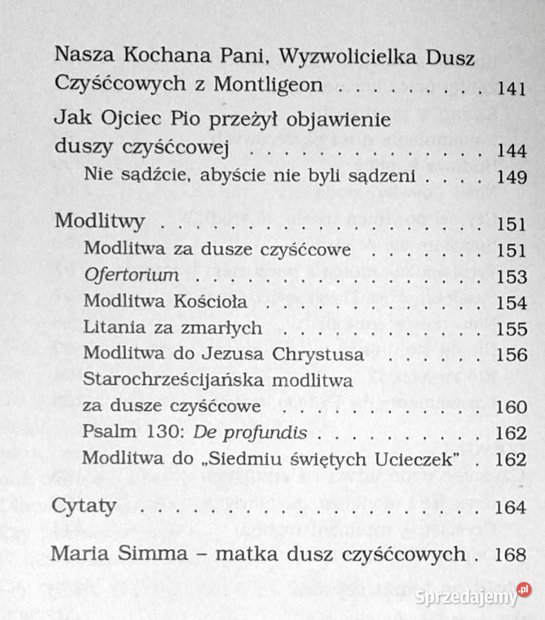 Moje przeżycia z duszami czyśćcowymi Maria Simma lubelskie Chełm