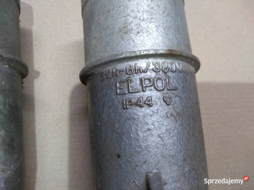 Wtyczka siłowa 380 V 400 V prl aluminiowa 32A 4 Pozostałe Rzeszów