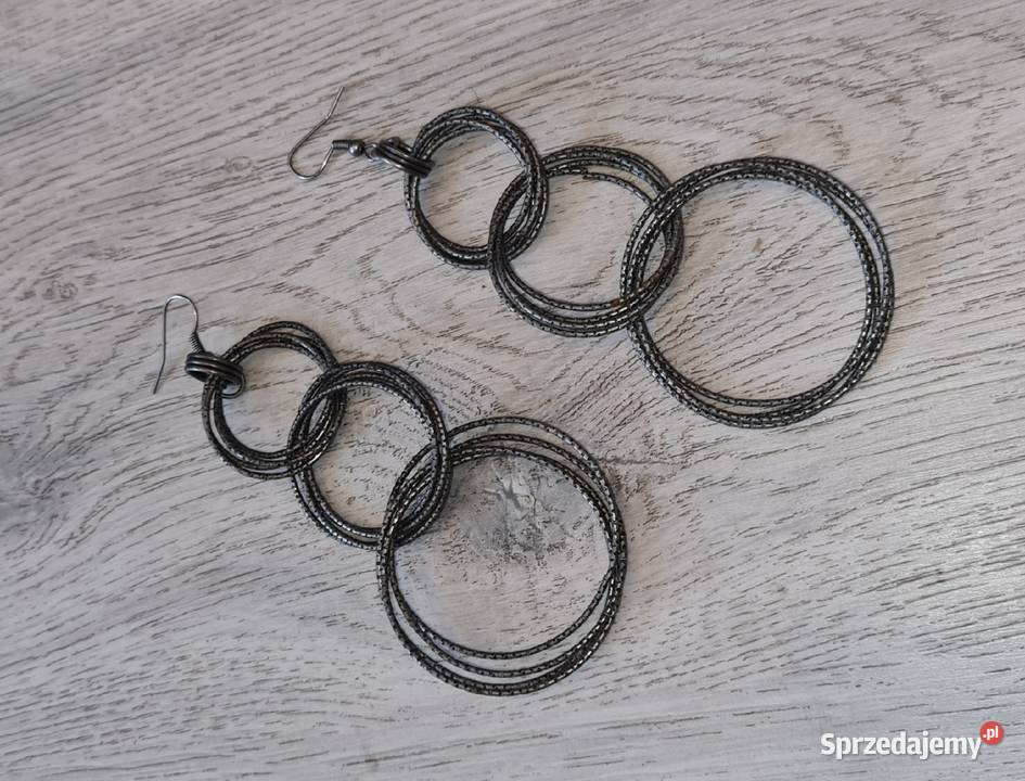 Kolczyki damskie wiszące koła Łódź