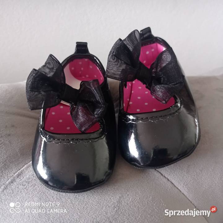 Lakierki niechodki HM czarne 14 Lubartów sprzedam