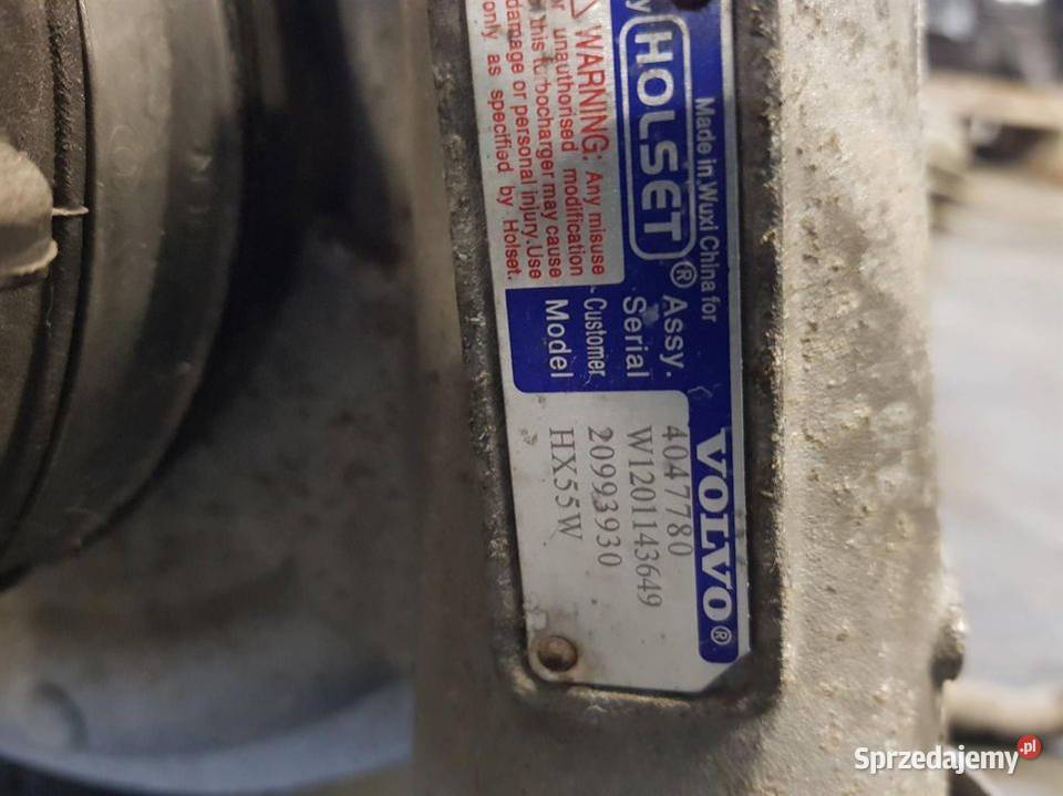 TURBOSPRĘŻARKA VOLVO FH520 20993930 osobowe Lipno