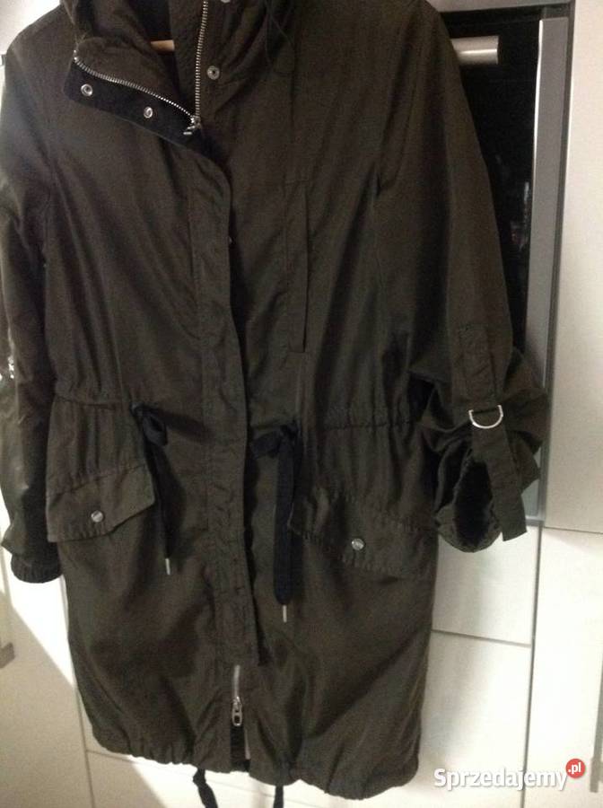 Cienka Kurtka Parka Khaki Damska BERSHKA XS Nowa Sól sprzedam
