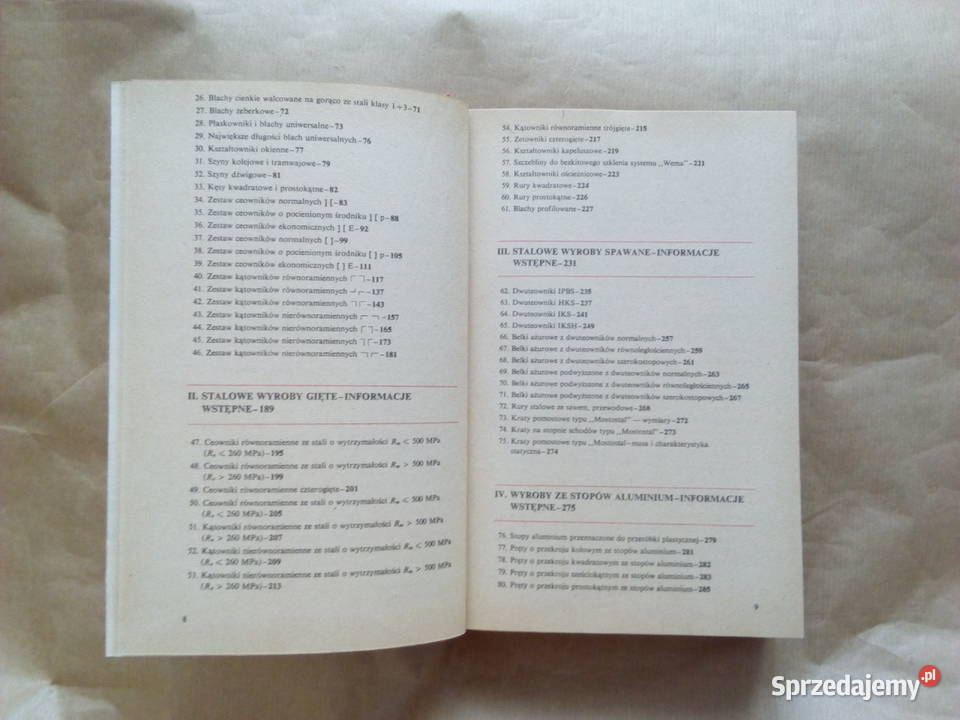 Konstrukcje metalowe cz I Tablice do Rok wydania 1986 Książki naukowe i popularnonaukowe mazowieckie Legionowo