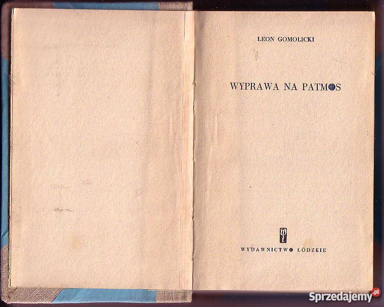 8009 WYPRAWA NA PATMOS LEON GOMULICKI Czyrna sprzedam