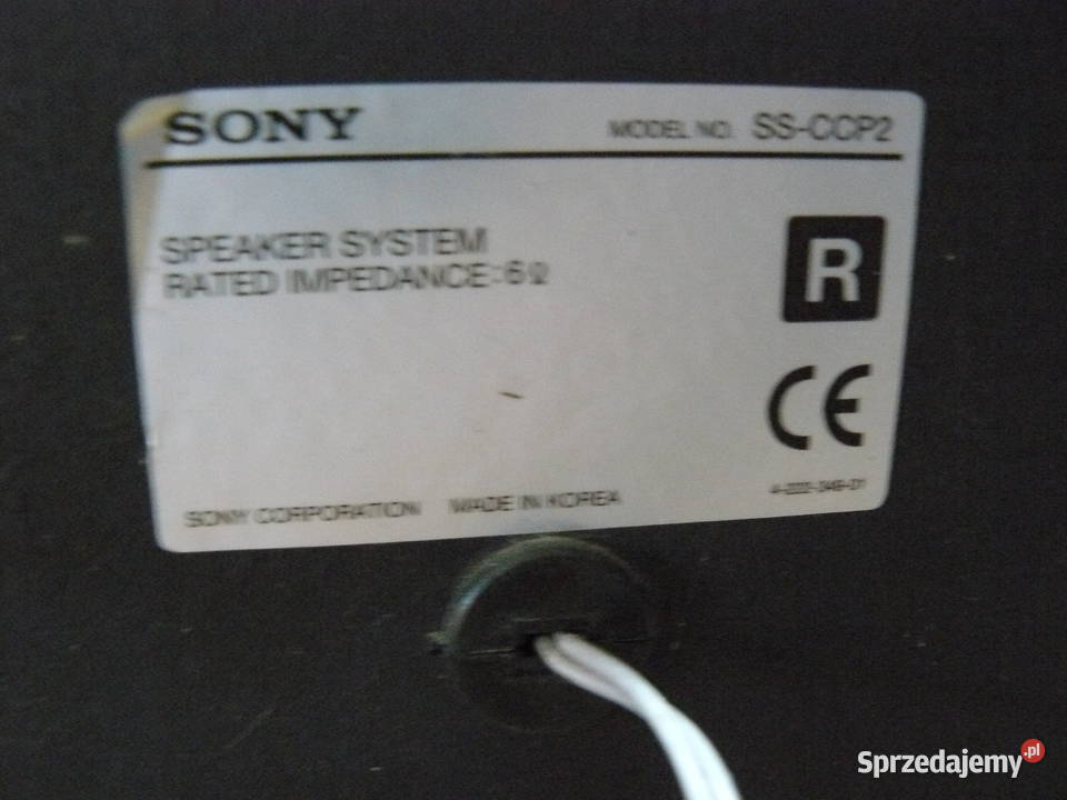 Kolumny głośniki Sony 2 para 6 ohm wymiary Nowa Sól
