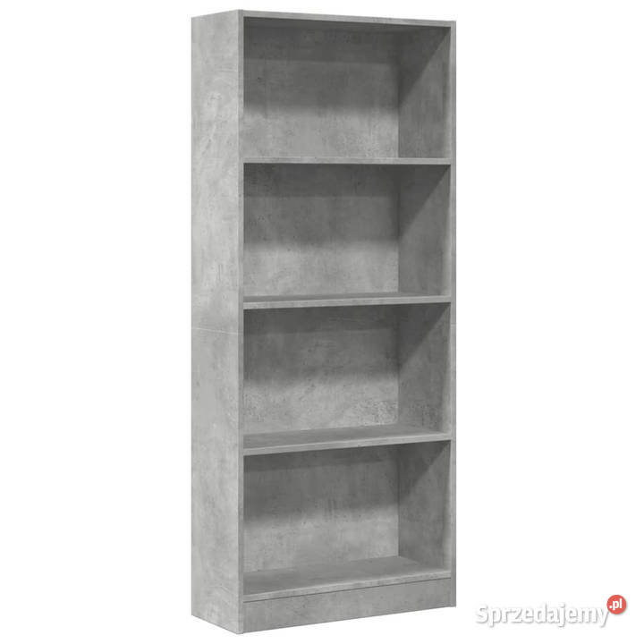 Regał szarość betonu 60x24x143 materiał mazowieckie Warszawa