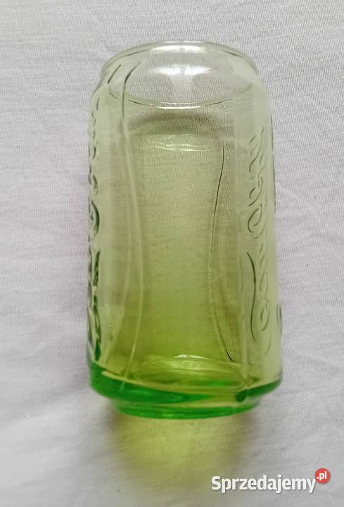 Zielona kolekcjonerska szklanka Coca Cola