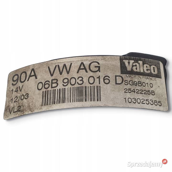 ALTERNATOR Audi A6 C5 VW Passat B5 18 T Valeo osobowe Chełm sprzedam