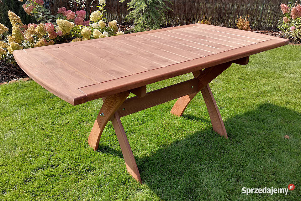 Meble ogrodowe drewniane składane typ X lamel 3