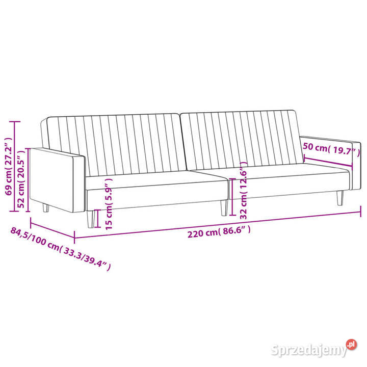 2osobowa sofa cappuccino sztuczna skóra WM375954 Warszawa