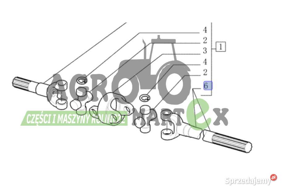 84189264 WAŁEK DŁUGI RH 668 mm CNH Pozostałe Wichrów sprzedam