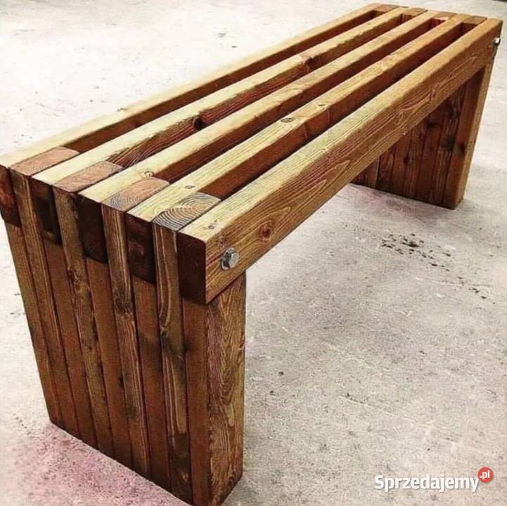 Ławka ogrodowa drewniana drewno Zgierz