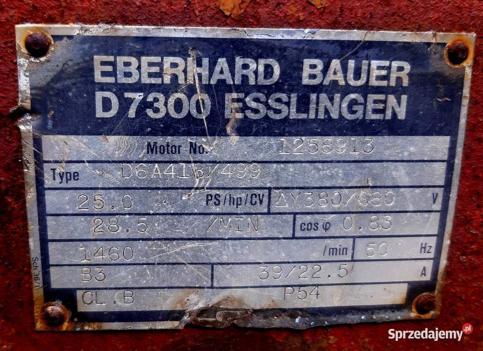 silnik elektryczny 185 kw z mocną przekładnią 30 Lubanie