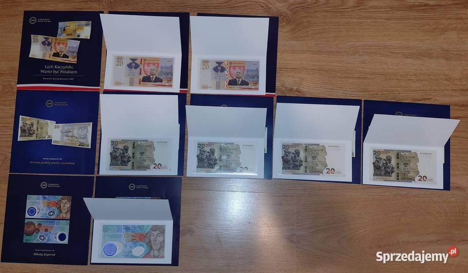 WYPRZEDAŻ KOLEKCJI banknoty kolekcjonerskie UNC Warszawa