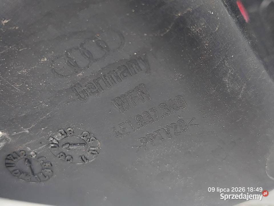 AUDI A8 D3 42 TDI 0510 4E0837349C NAKŁADKA ZAMKA Zamki, wkładki i kluczyki świętokrzyskie Włoszczowa
