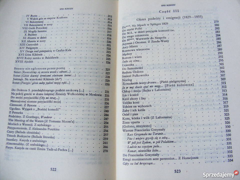 Mickiewicz x 4 Pan Tadeusz Wiersze Powieści literatura piękna - proza polska Proza i poezja Oborniki Śląskie