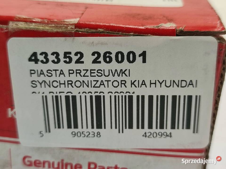 PIASTA PRZESUWKI 3 4 BIEG KIA SOUL 16 GAMMA Zestawy zawieszenia