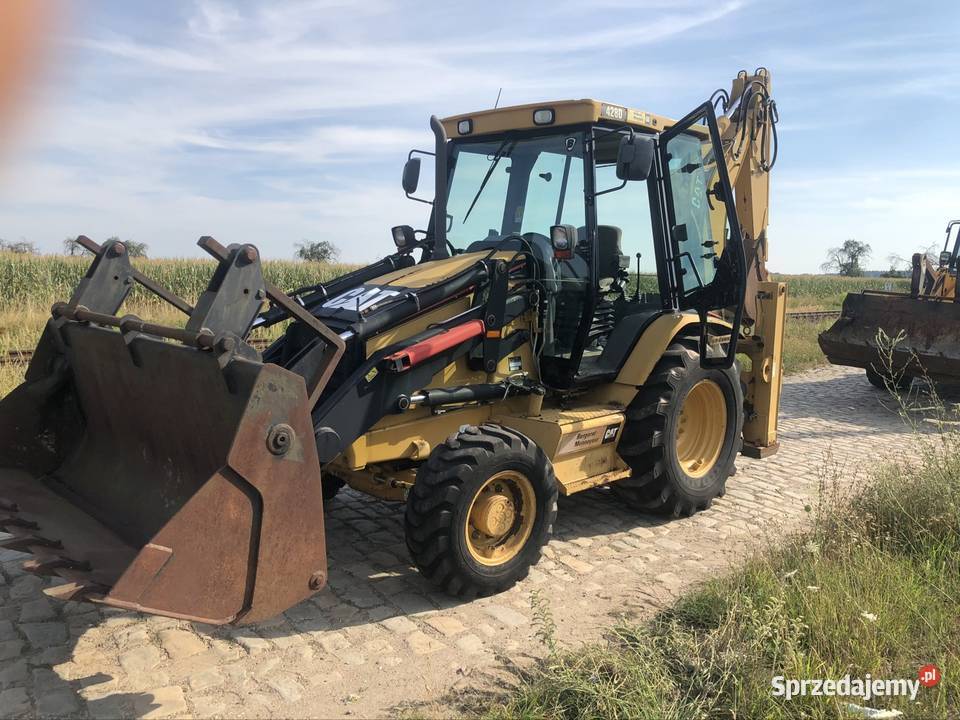 Koparkoładowarka cat 428D pełny VAT Strykowo
