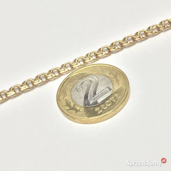 Złoty ŁAŃCUSZEK damski 14K piękny GARIBALDI 55 złote Warszawa