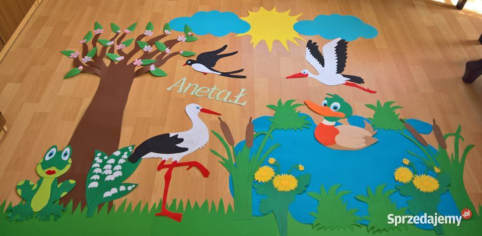 Dekoracje wiosenne z brystolu 504102444 Pozostałe Ryki