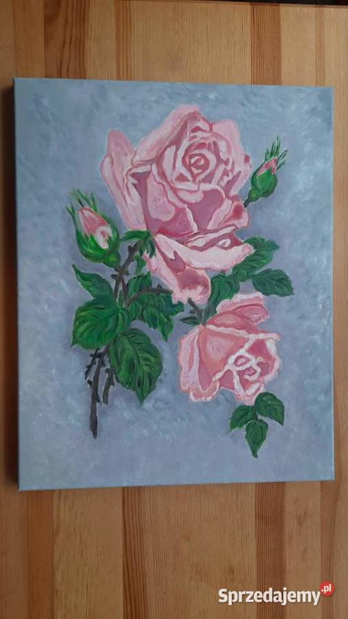 Kwiaty obraz na płótnie 40 x 50 ELange wielkopolskie Poznań