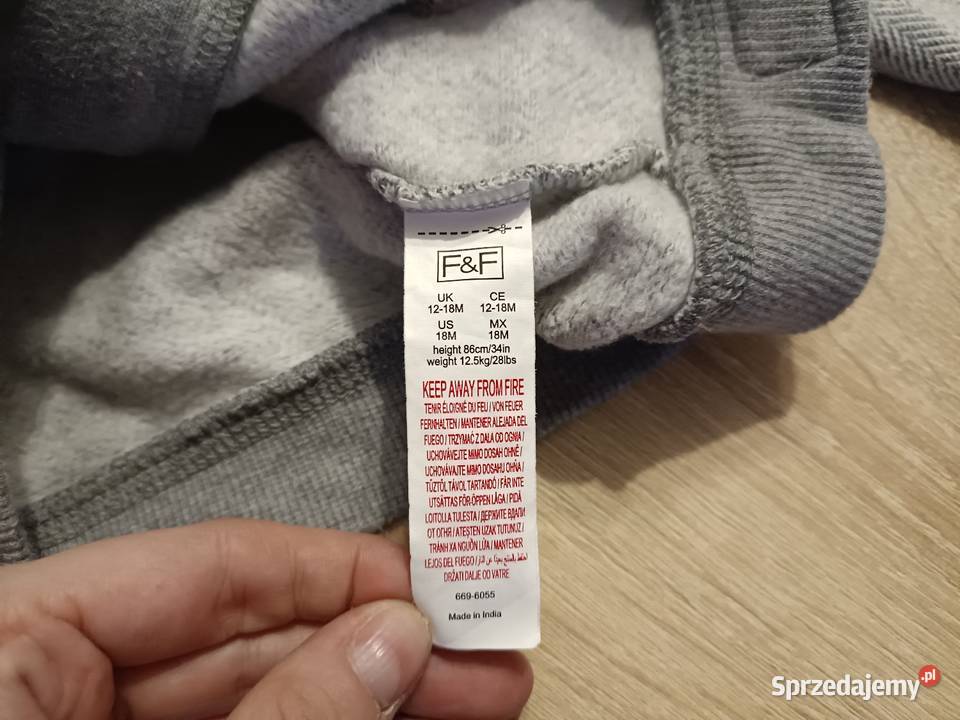 Sweter chłopięcy szary FF 86 Kwidzyn