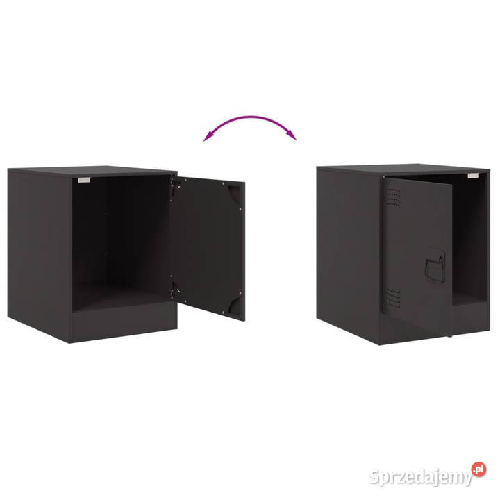 Szafka nocna czarna 345x39x44 stal WM841607 mazowieckie Warszawa