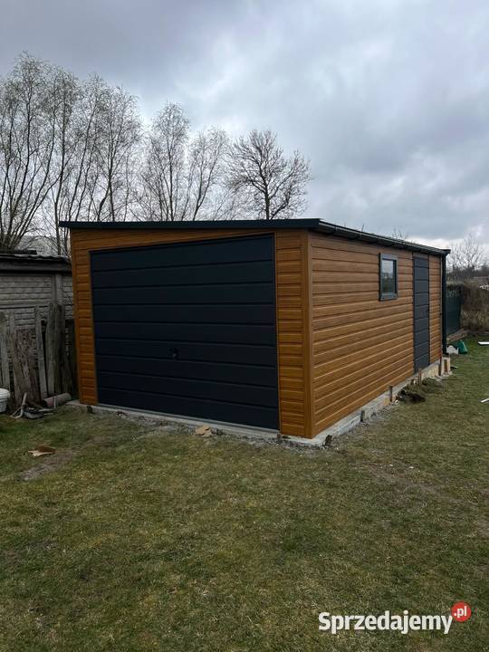 Garaż Blaszany 35x5m spad na prawo złoty dąb Białogard