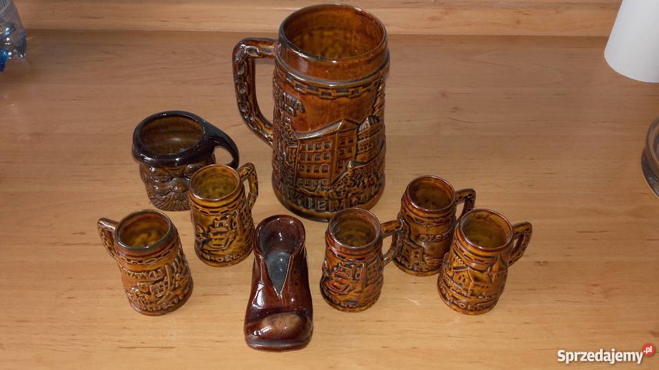 Dzbanek i Kufel KuflePolskiej produkcji z czasów Warszawa
