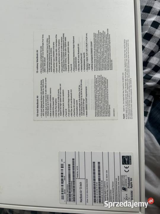MacBook Air 13 Retina z 2020 roku